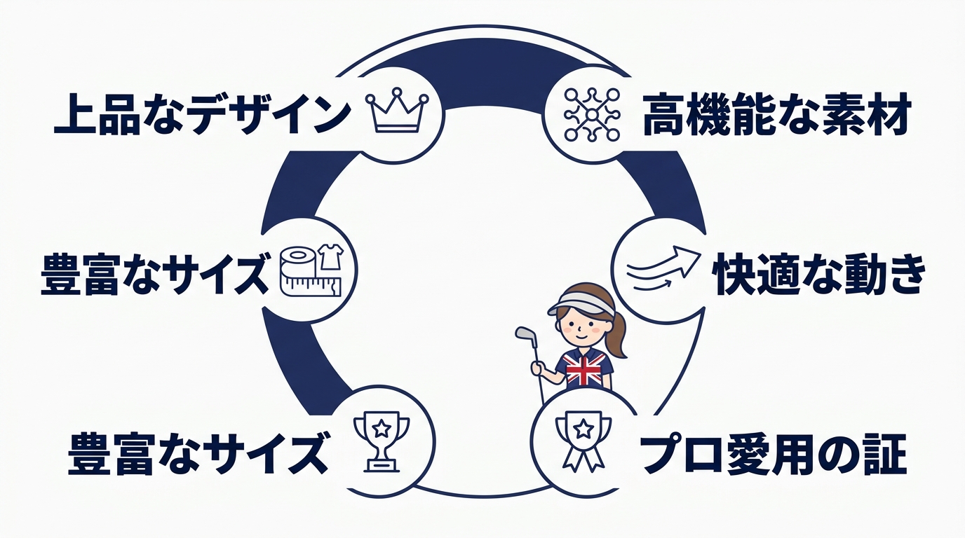 アドミラル ゴルフを着用する5つのメリット