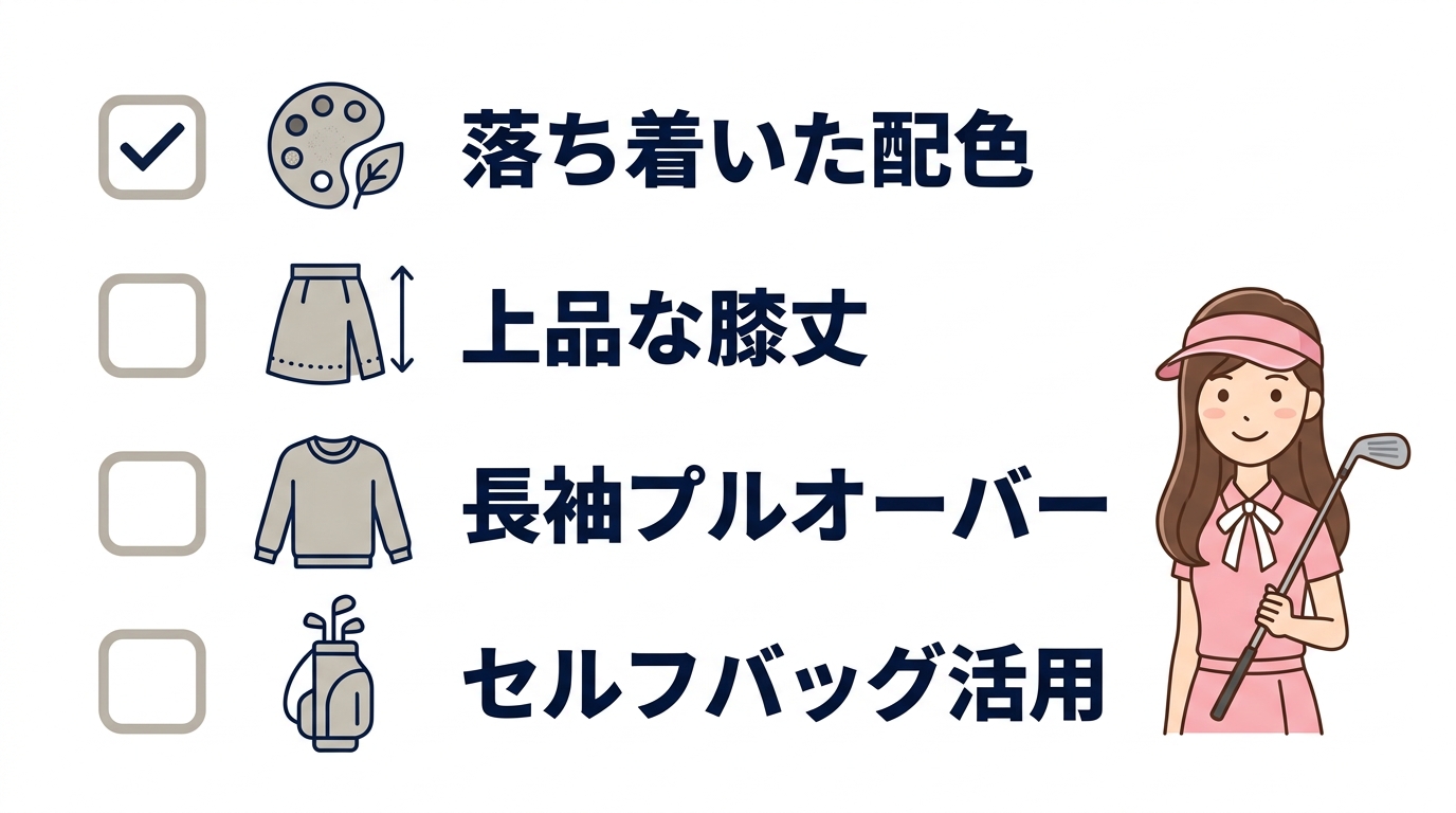 リエンダ ゴルフを40代が着こなすコツ