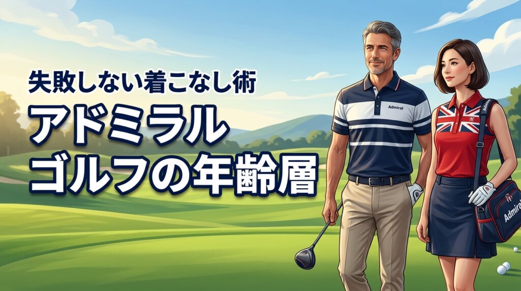 アドミラル ゴルフの年齢層は？ダサいと言われない選び方と失敗しない着こなし術